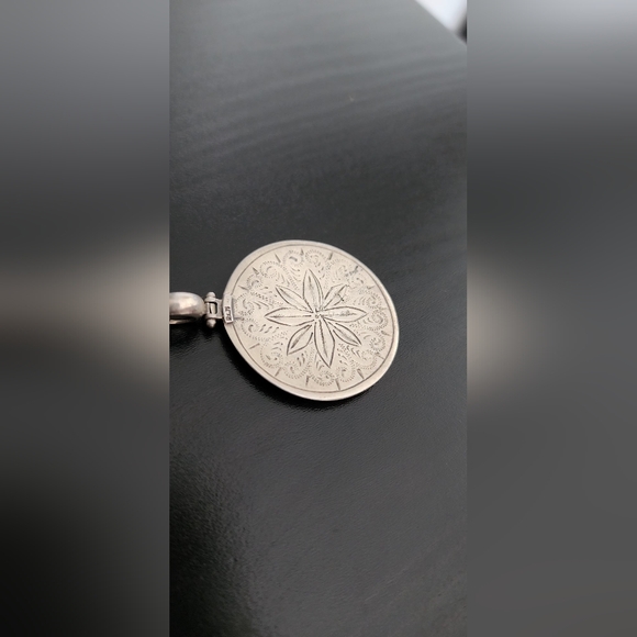 Sterling silver modernist necklace - Picture 7 of 8